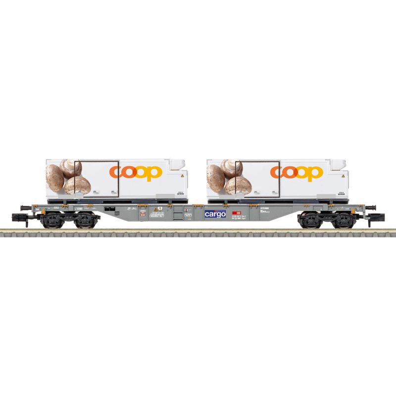 Minitrix “coop®” Container Transport Car 15496