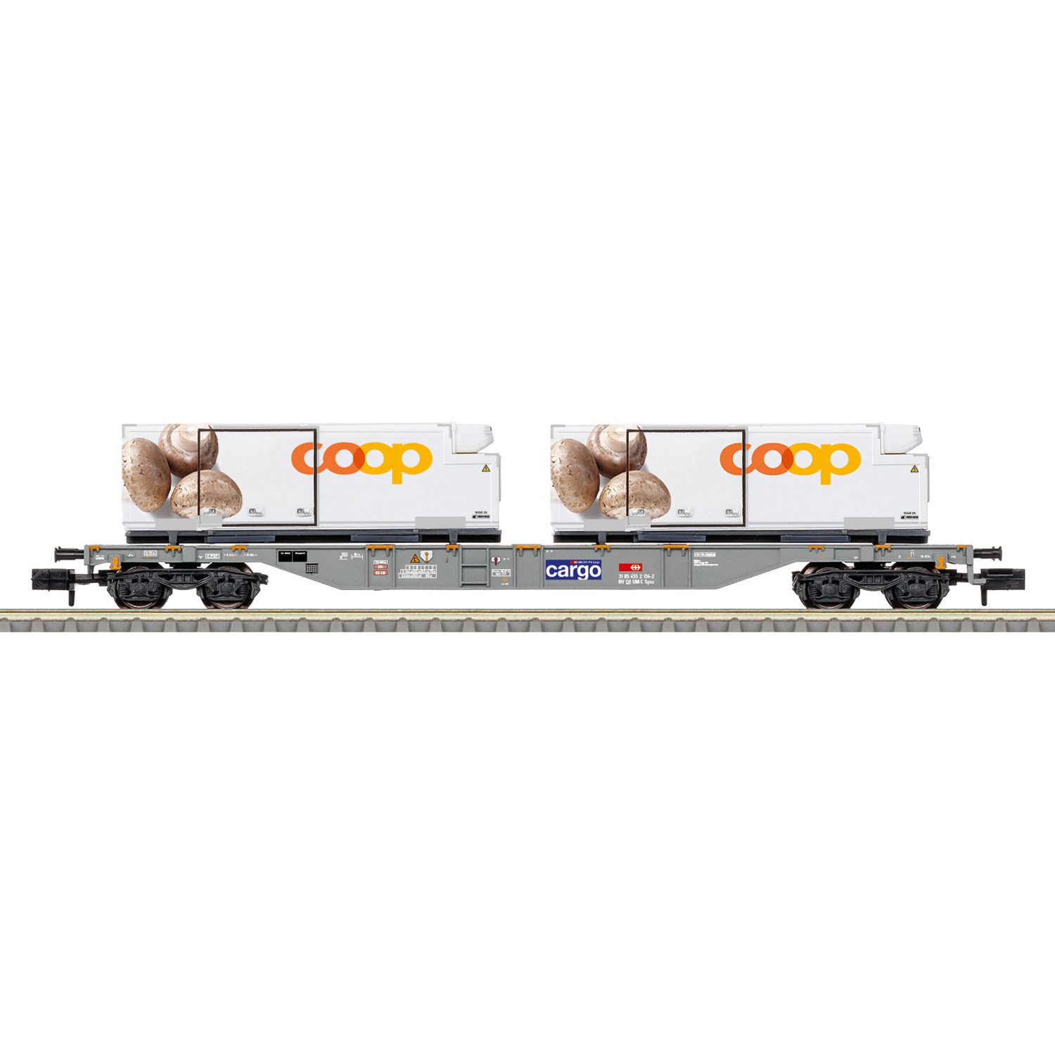 Minitrix “coop®” Container Transport Car 15496
