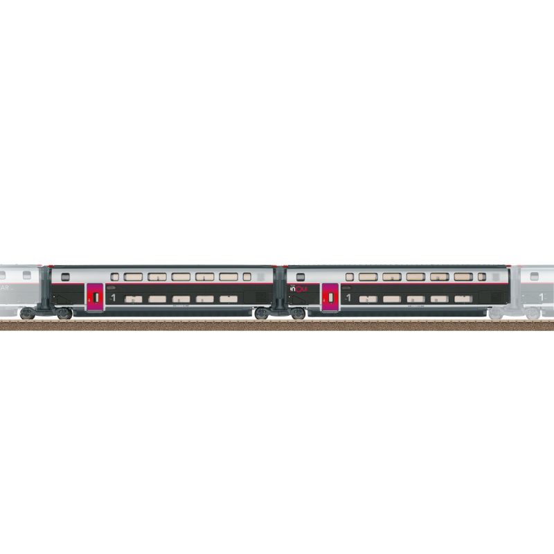 Trix Add-On Car Set 1 for the TGV INOUI 23187