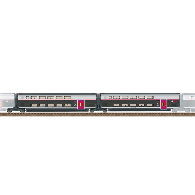 Trix Add-On Car Set 2 for the TGV INOUI 23188