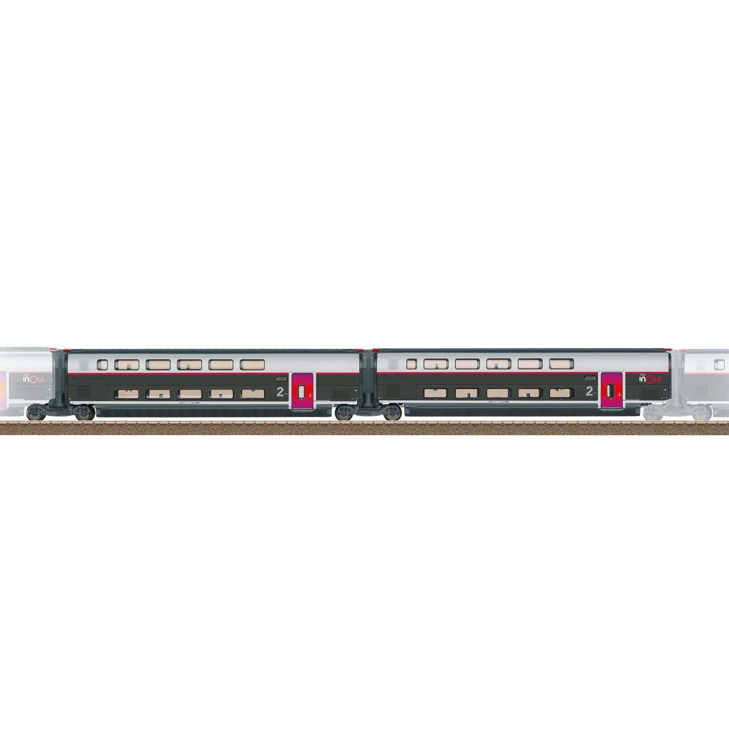Trix Add-On Car Set 2 for the TGV INOUI 23188