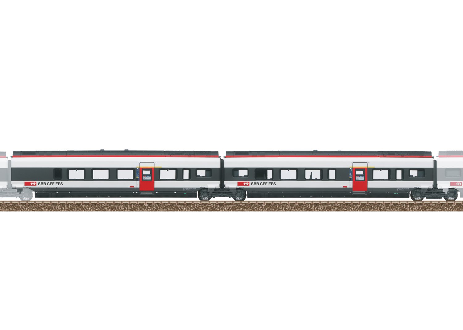 Trix Add-On Car Set 3 for the Class RABe 501 Giruno 23283