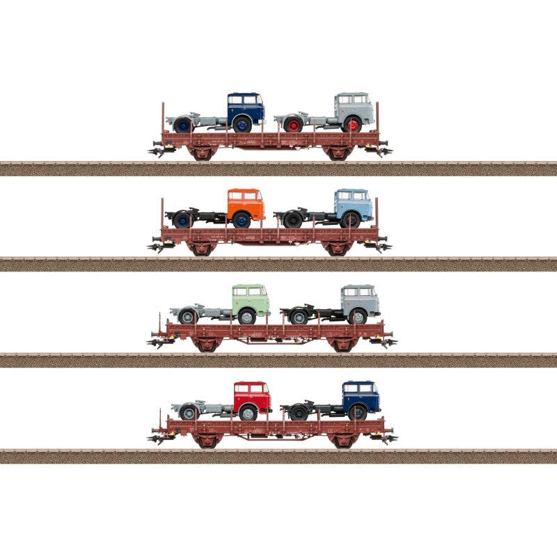 Trix Freight Car Set for Vehicle Transport 24190