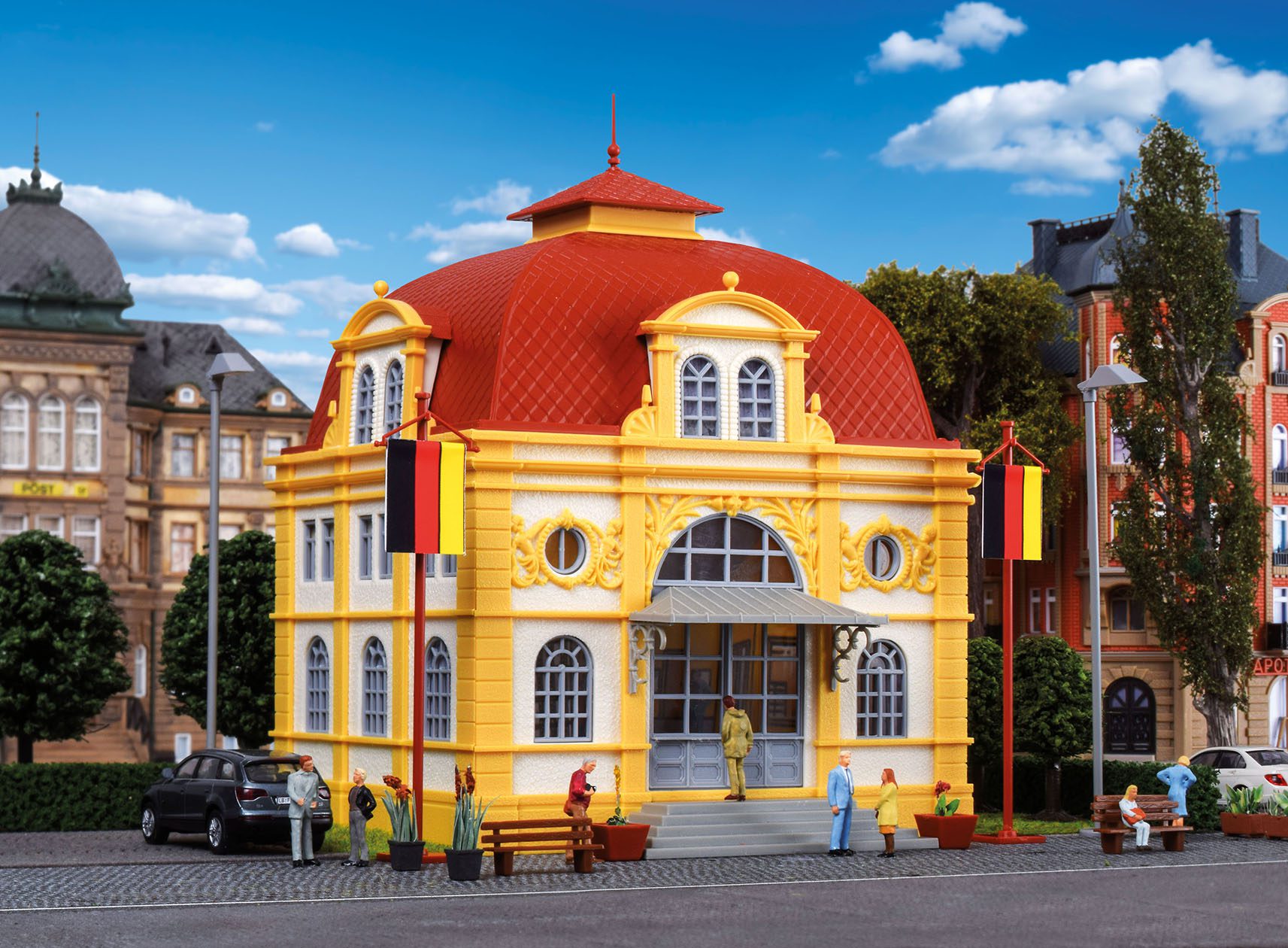 Vollmer Embassy Building with LED Lighting, Functional Kit 42004