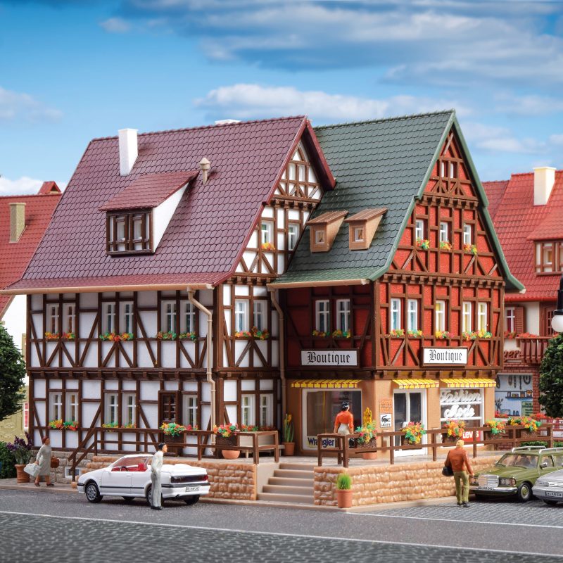 Vollmer Boutique with Interior and LED Lighting, Functional Kit 43694