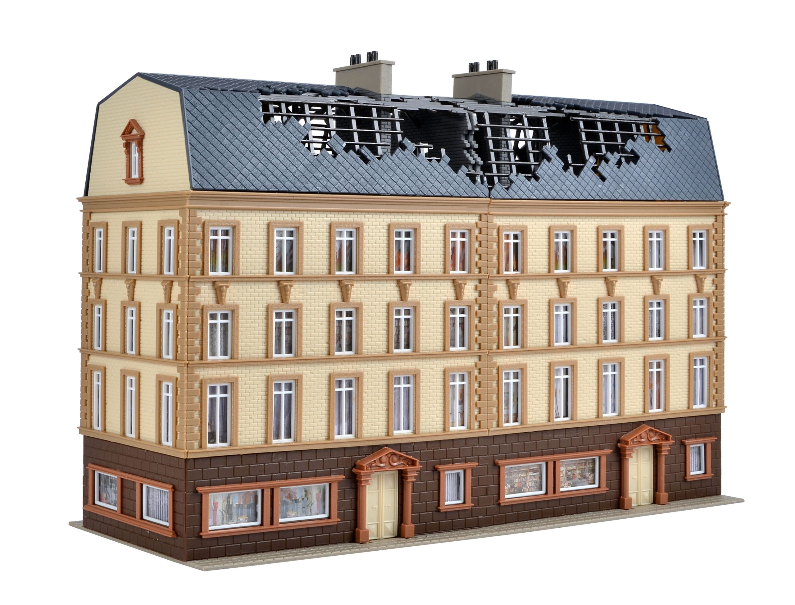 Vollmer Finance Office on Fire, with LED Lighting, Smoke Generator and Colour Tablets 43785