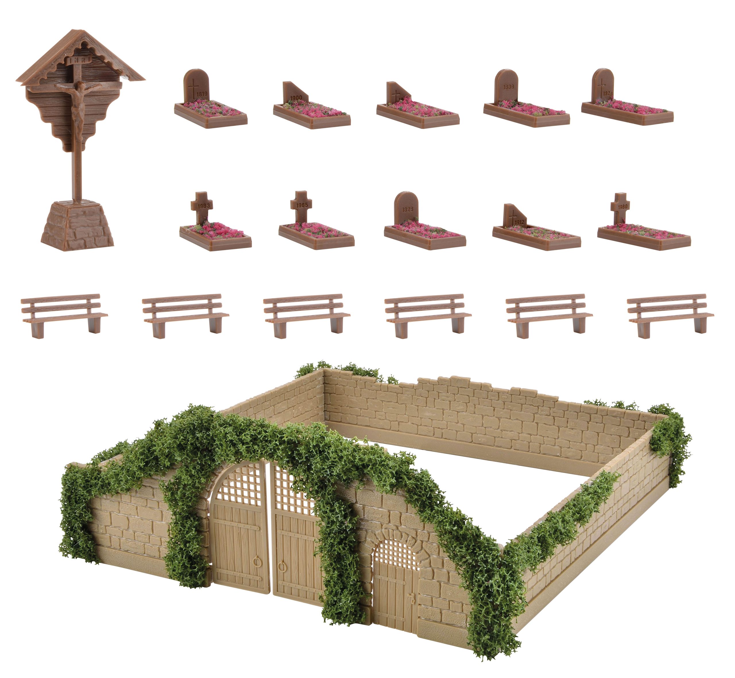 Vollmer Deco Set Graveyard 43861