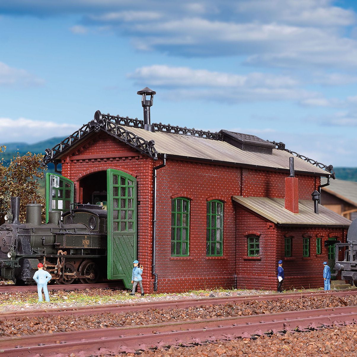 Vollmer Loco Shed, Single Track 47607