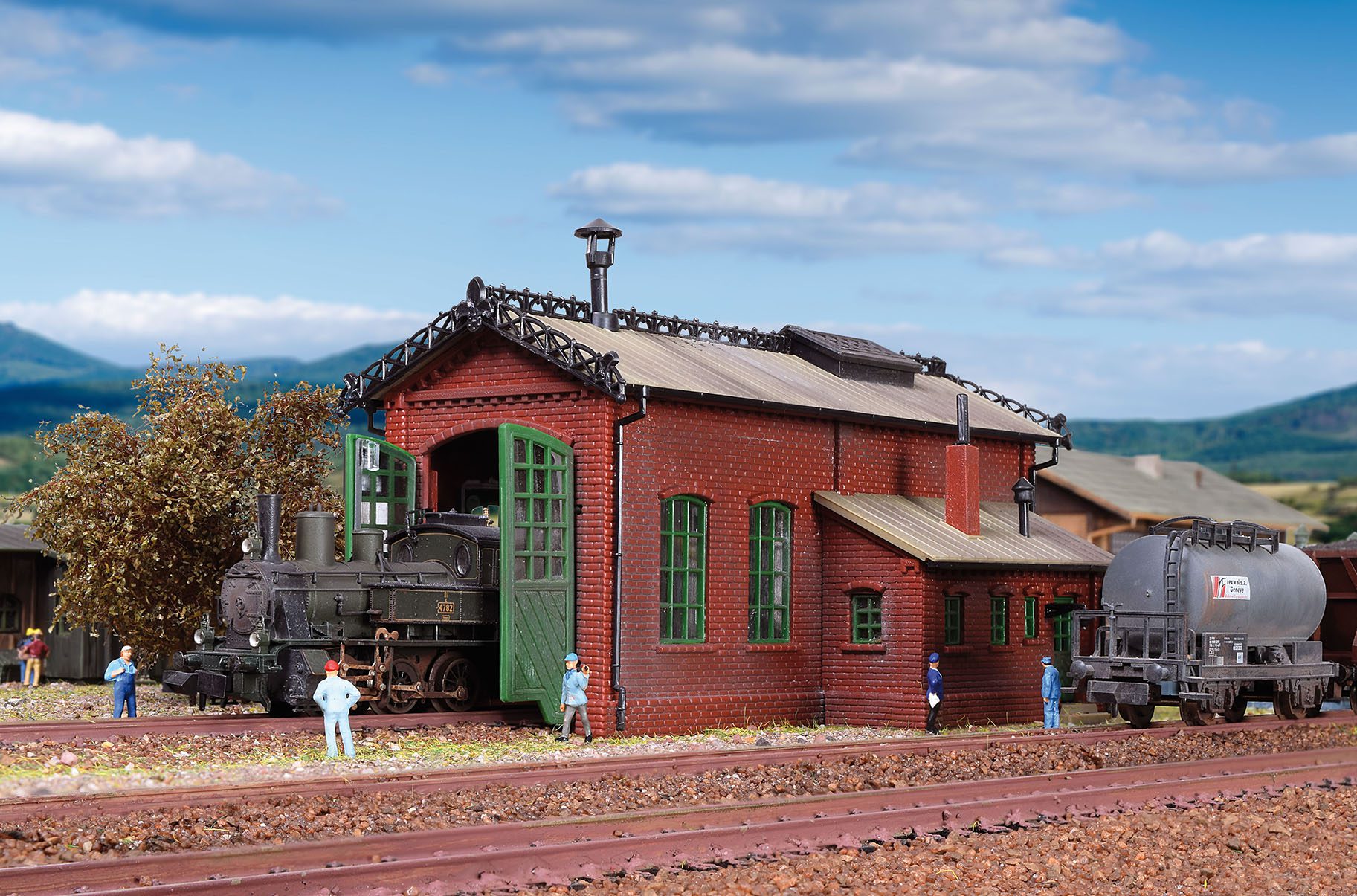 Vollmer Loco Shed, Single Track 47607