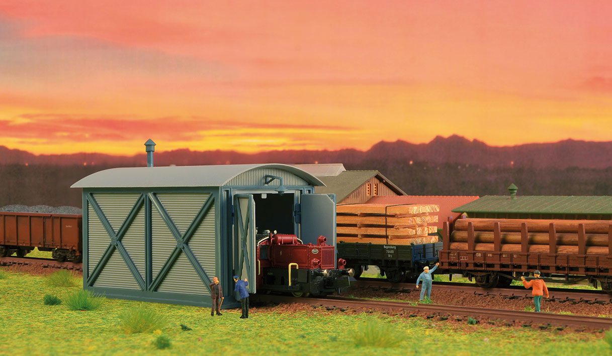 Vollmer Loco Shed for Köf, Single Track 47610