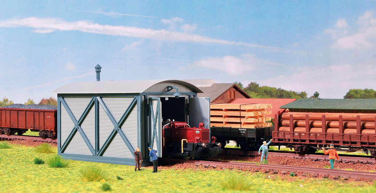 Vollmer Loco Shed for Köf, Single Track 47610