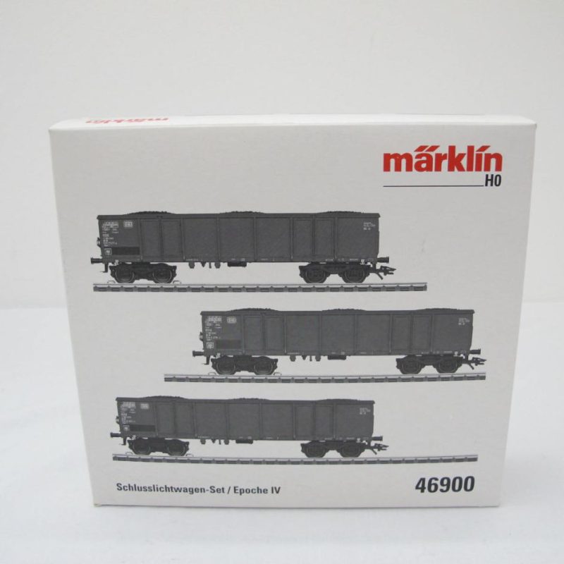 Eanos high-sided wagons with tail lights, 3-piece