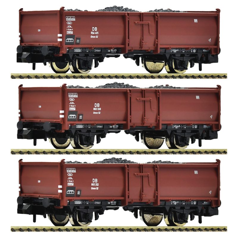 Fleischmann 3 Piece Set: Coal Wagons, DB 820530
