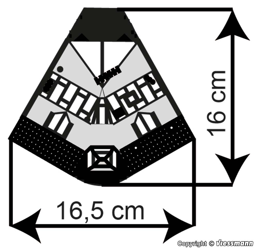 Kibri Corner Terrace House Wochenmarkt 38296