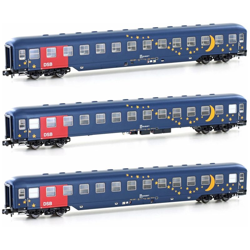 Hobbytrain 3 Piece BCM DSB Sleeping Car Set H22208