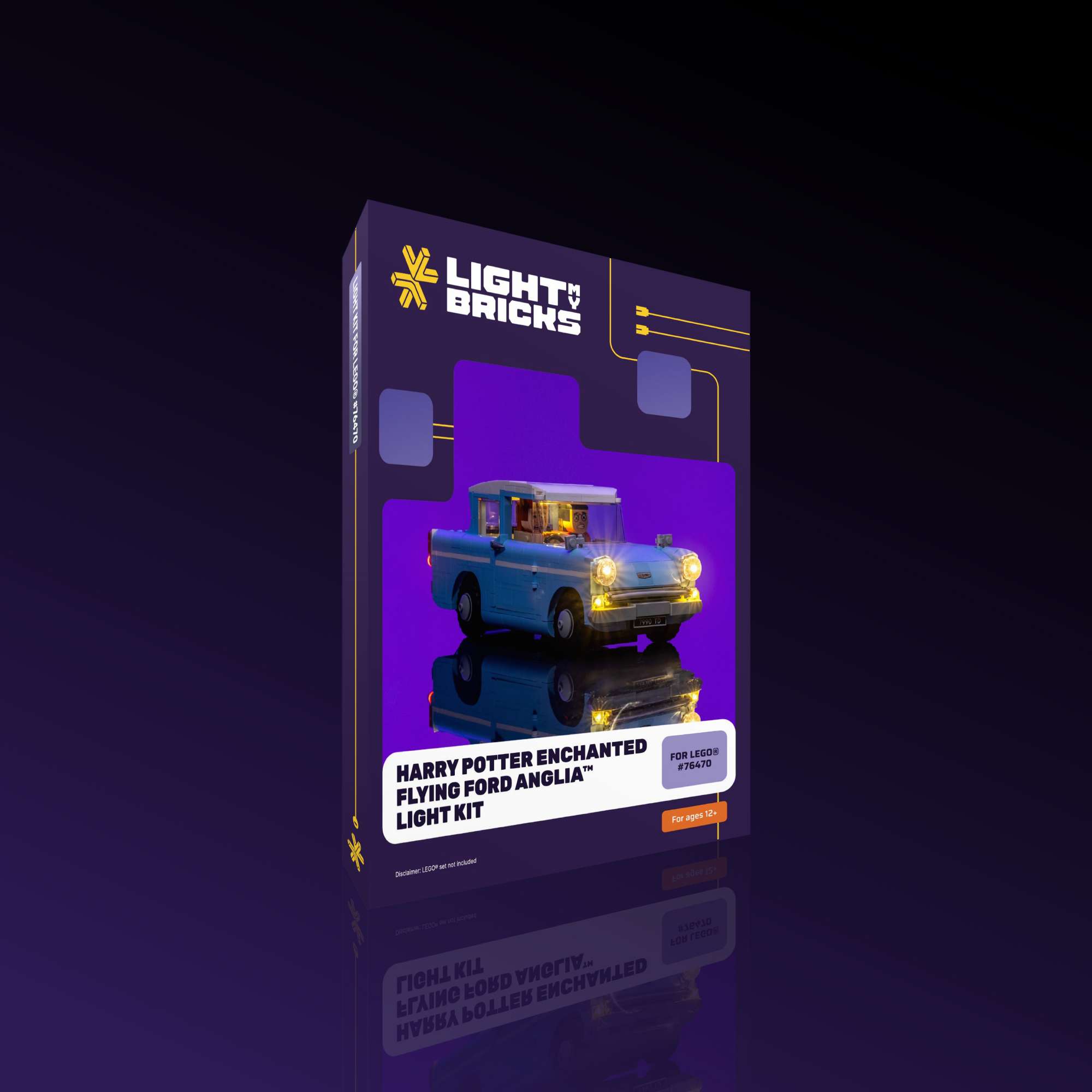 Light My Bricks (LMB) 2.0 Light Kit for LEGO® Enchanted Flying Ford Anglia #76470 Packaging