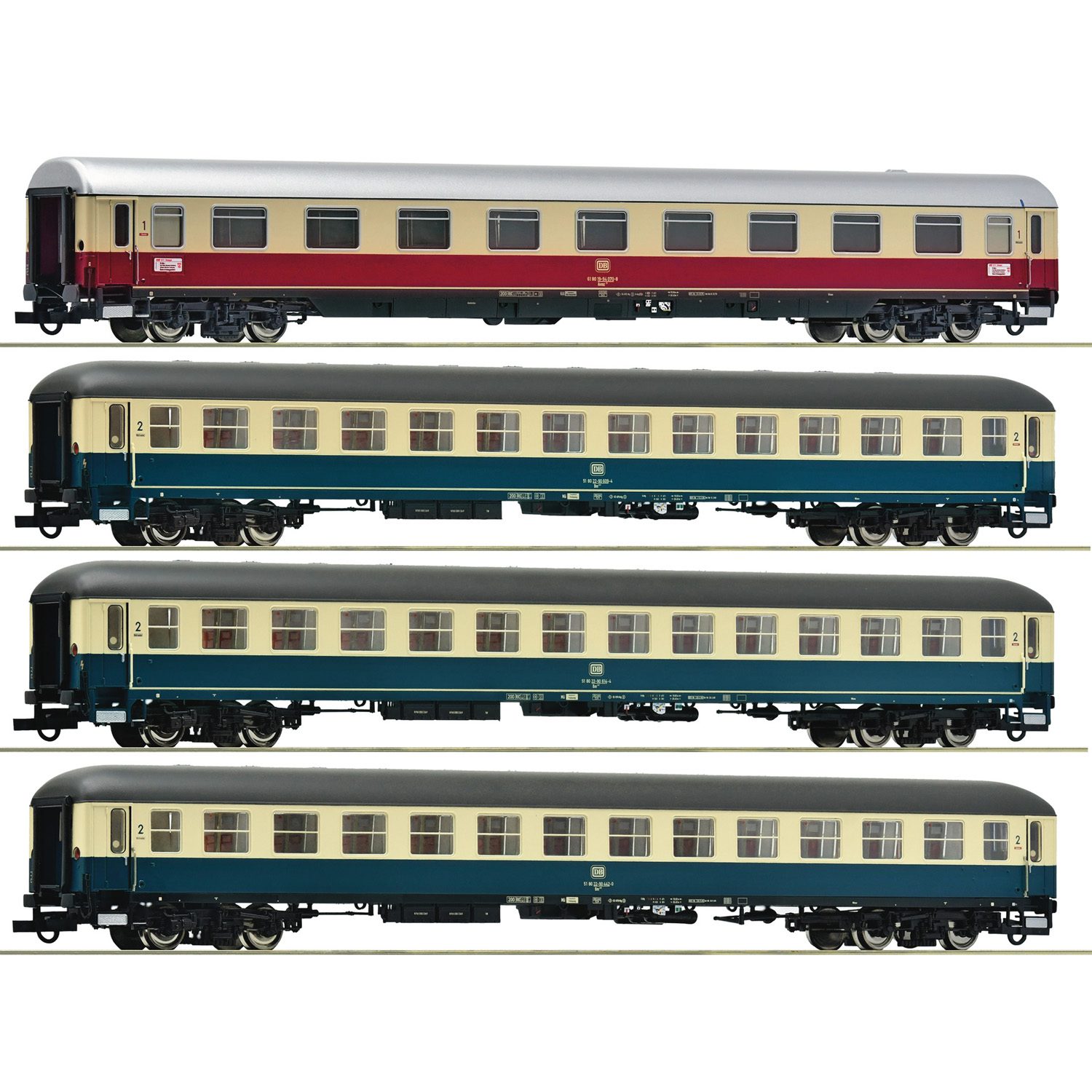 Roco 4 Piece Set: IC 511 "Chiemgau", DB 6200154
