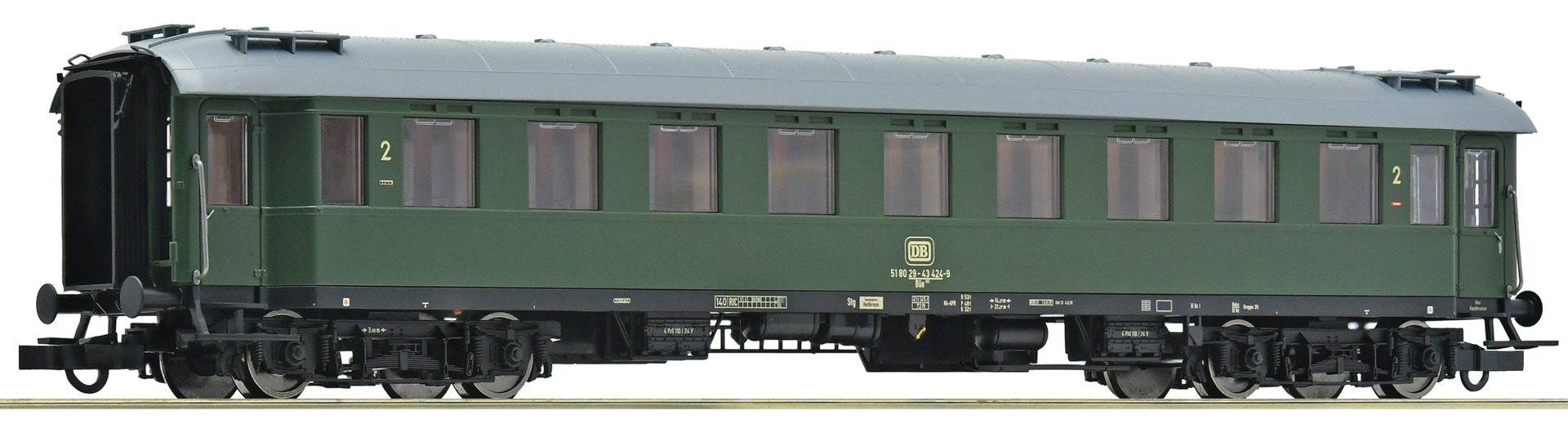Roco 2nd Class Express Train Coach, DB 6200159