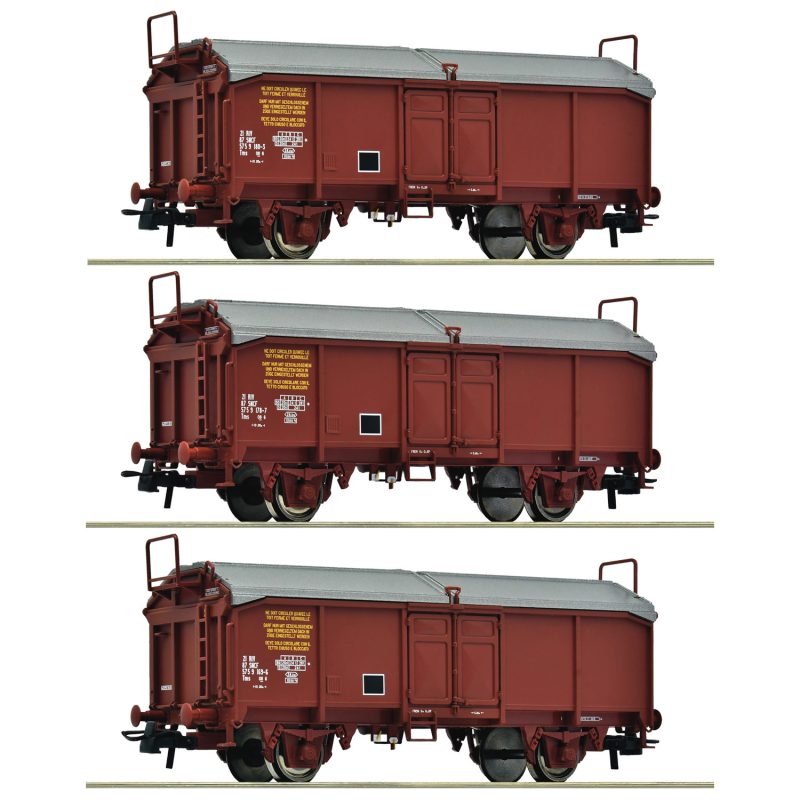 3 Piece Set: Sliding Roof Wagons, SNCF 6600173