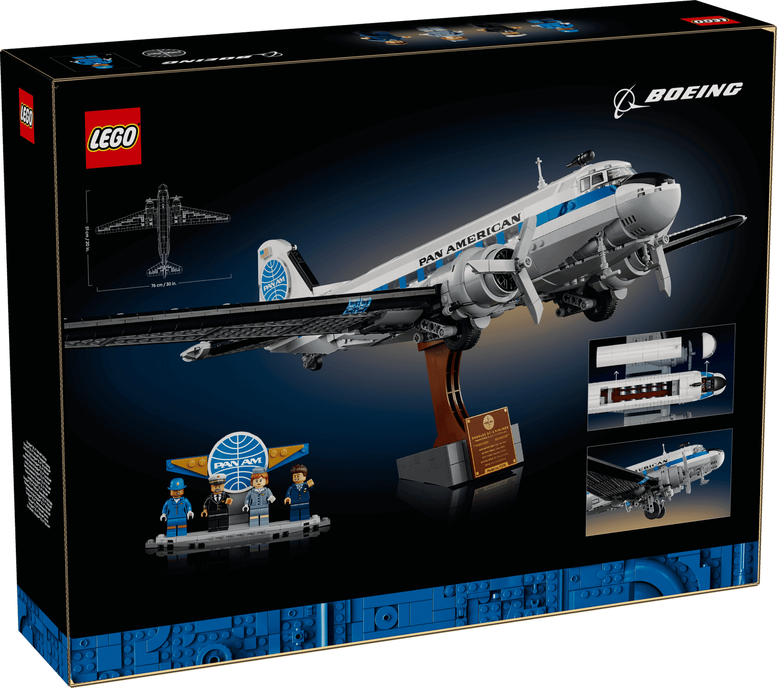 LEGO Icons Douglas™ DC-3™ PAN AM® Airliner 11378 Packaging