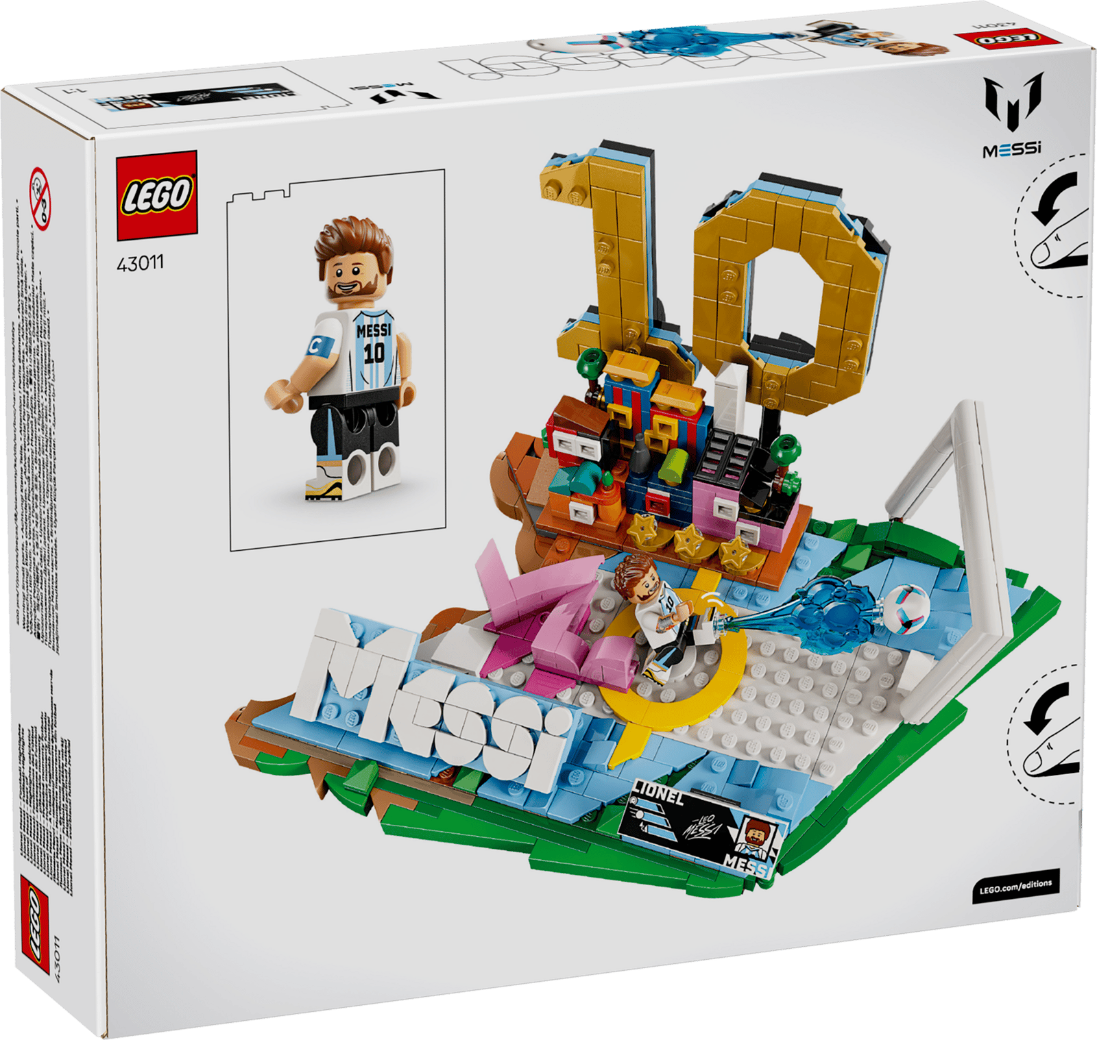 LEGO Editions Lionel Messi – Soccer Highlights 43011 Packaging