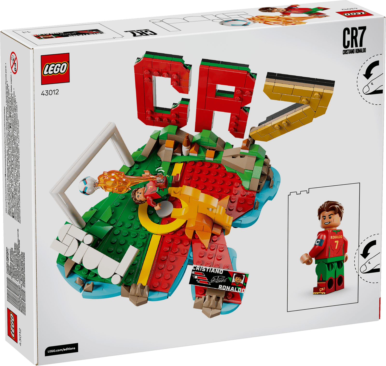 LEGO Editions Cristiano Ronaldo – Soccer Highlights 43012 Packaging