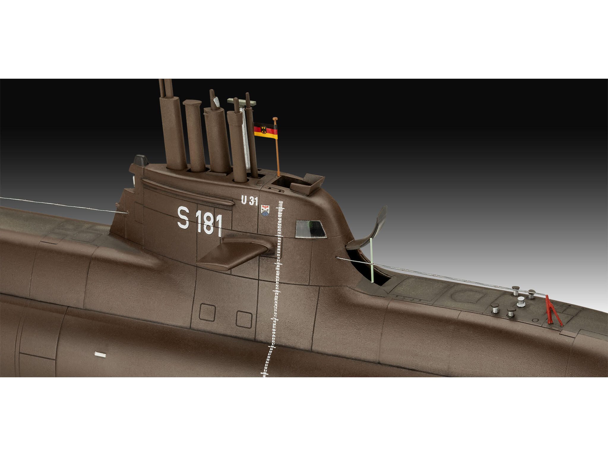 Revell 70 Years Bundeswehr: Wilhelm Bauer, Type 206A, Class 2 05186