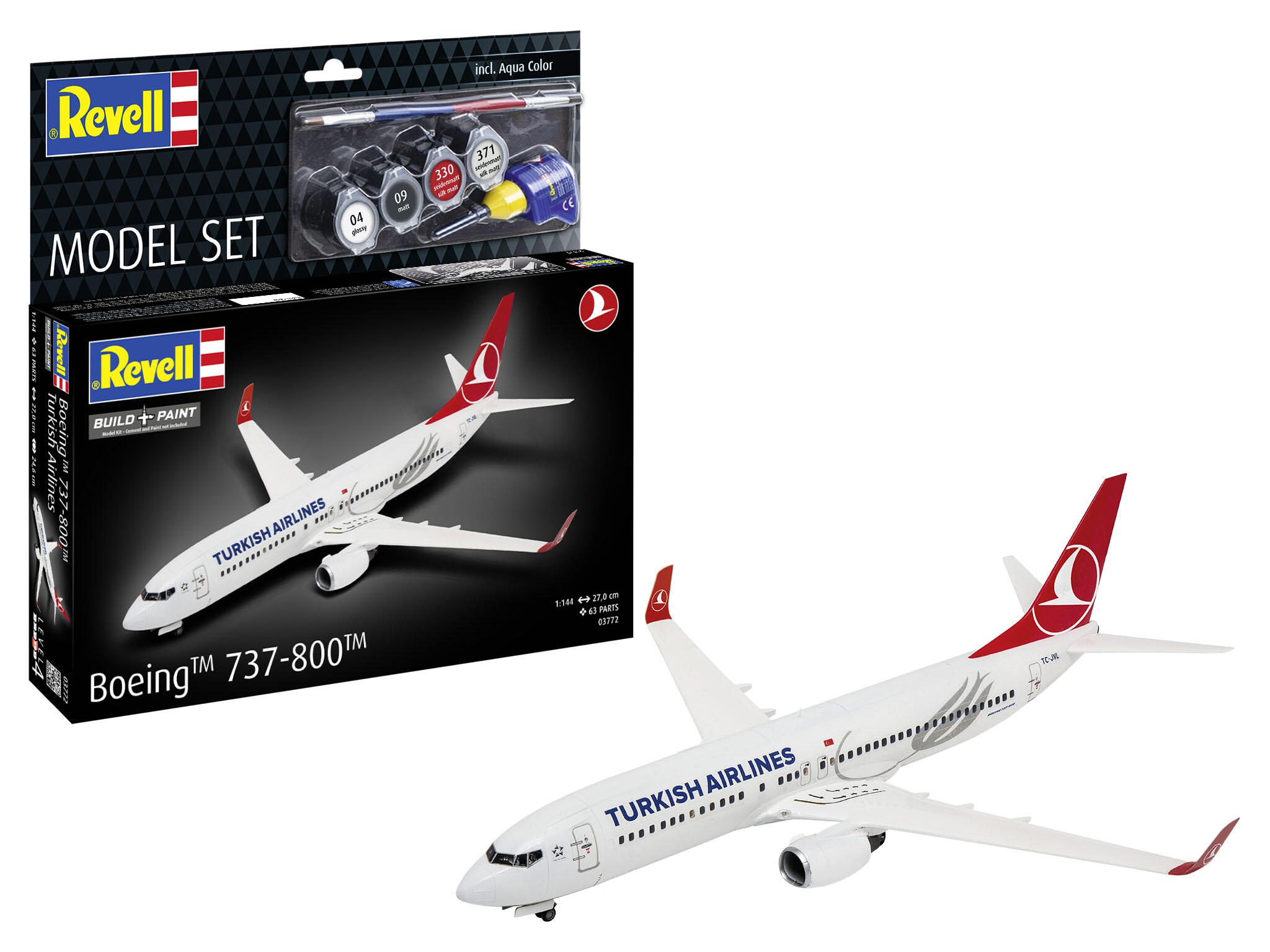 Revell Model Set Boeing 737-800 "Turkish Airlines" 63772