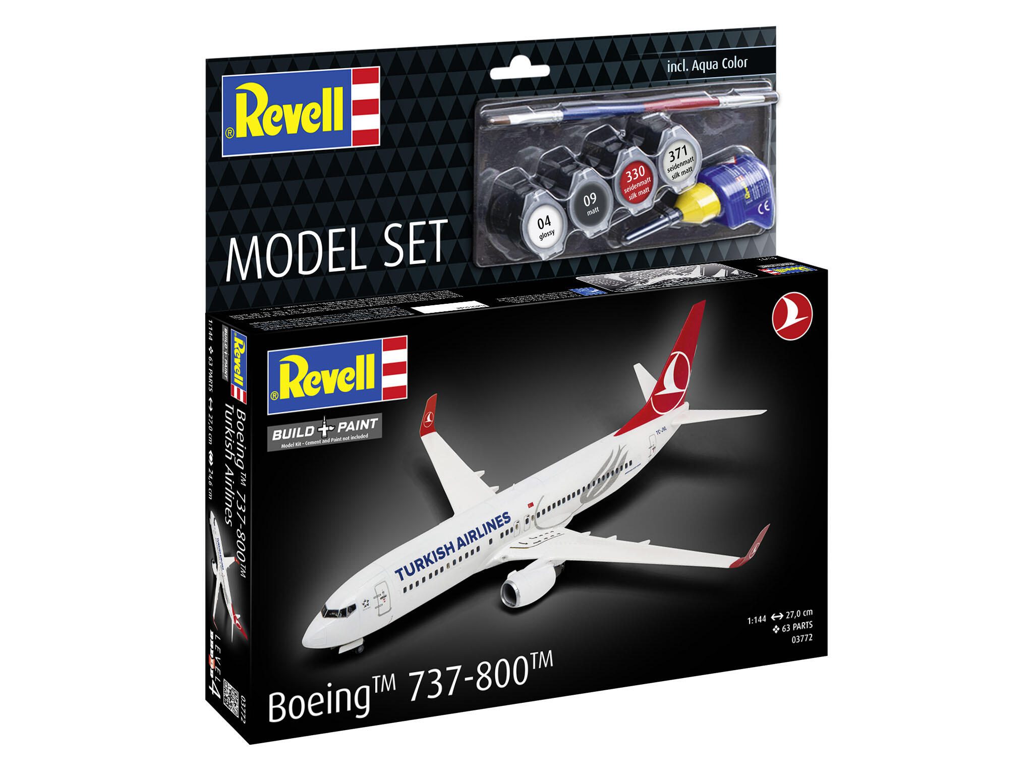Revell Model Set Boeing 737-800 "Turkish Airlines" 63772