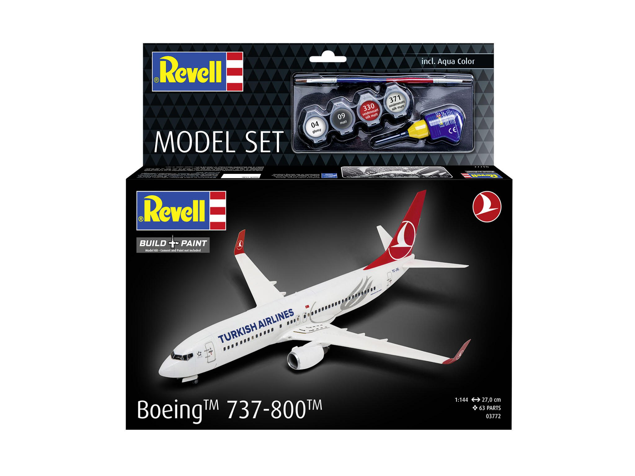 Revell Model Set Boeing 737-800 "Turkish Airlines" 63772