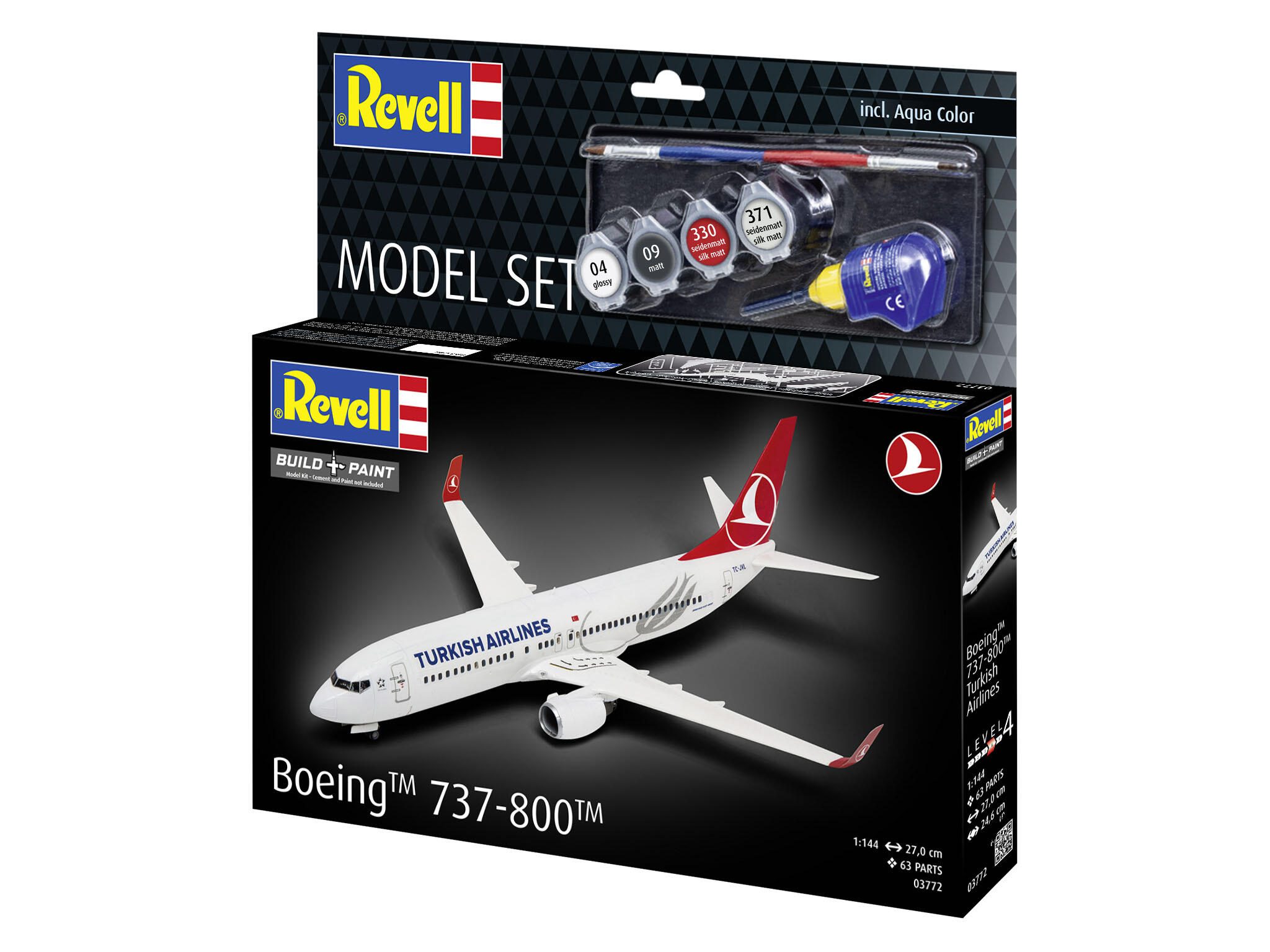 Revell Model Set Boeing 737-800 "Turkish Airlines" 63772