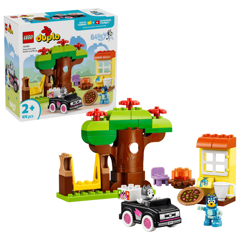 LEGO DUPLO Pizza Girls with Muffin and Bluey 10469