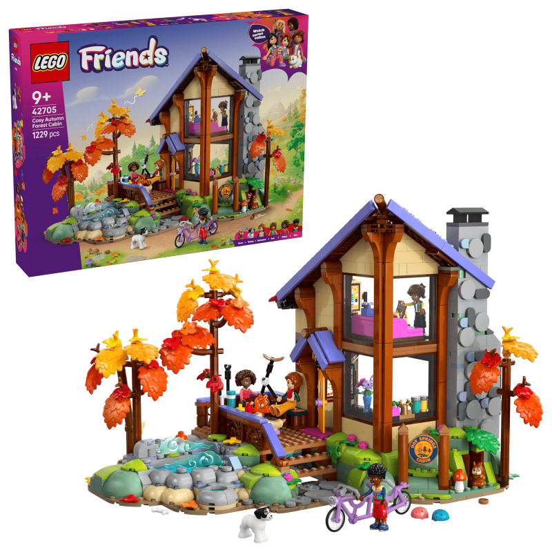 LEGO Friends Cozy Fall Forest Cabin 42705