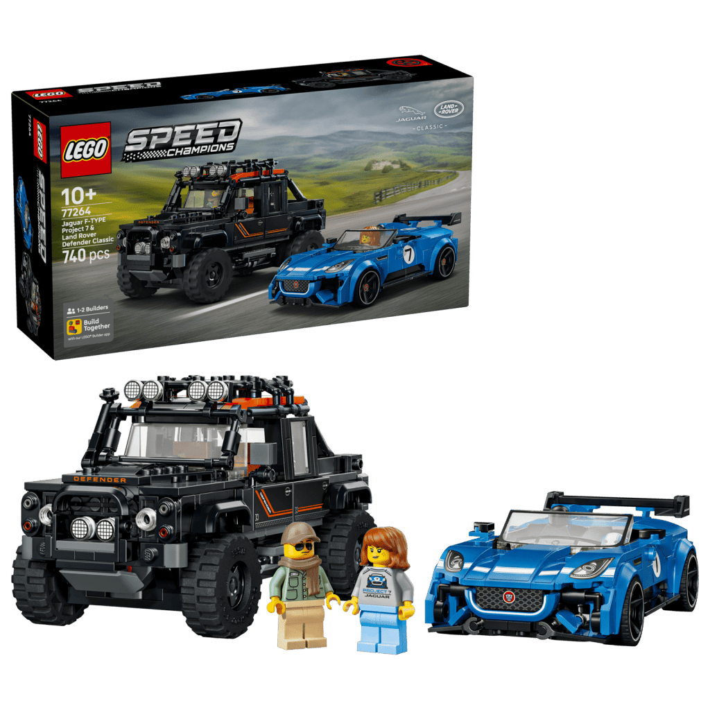 ミニカー MERCEDES/LAND ROVER LEGO Speed Champions Jaguar Project 7 & Land Rover Defender 77264
