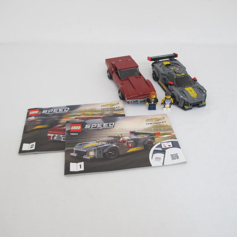 Chevrolet Corvette C8.R Race Car and 1968 Chevrolet Corvette. Incomplete with instructions, no box