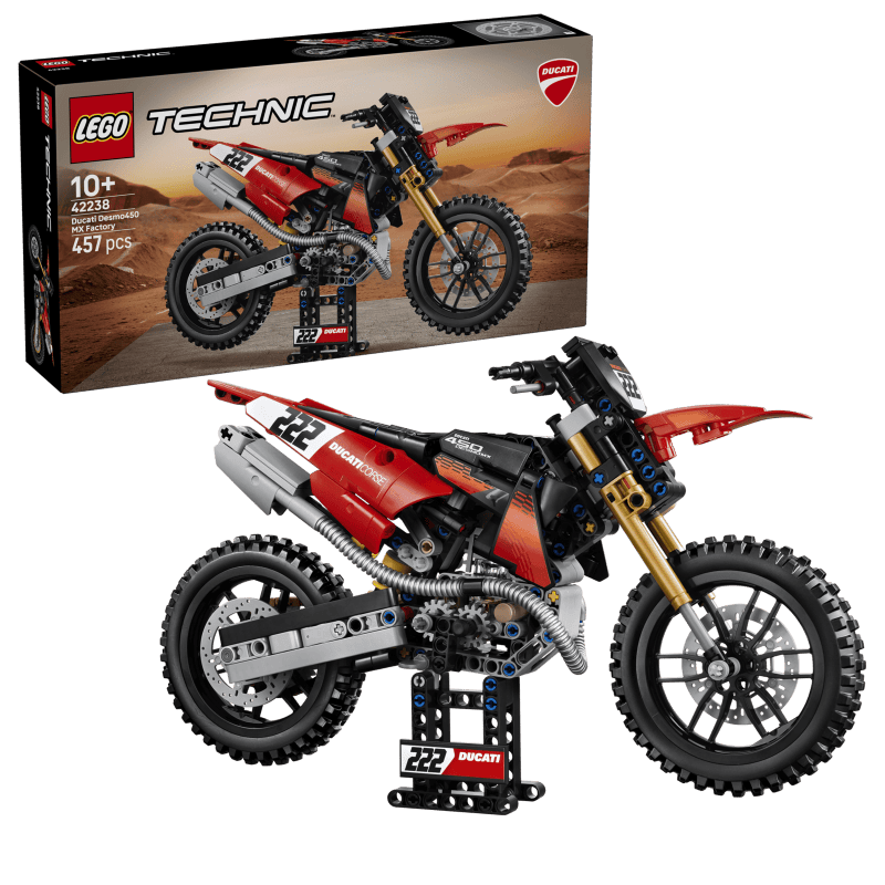 LEGO Technic Ducati Desmo450 MX Factory Motorcycle 42238