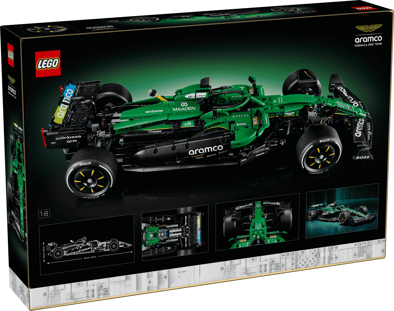 LEGO Technic Aston Martin Aramco AMR25 F1® Car 42240 box