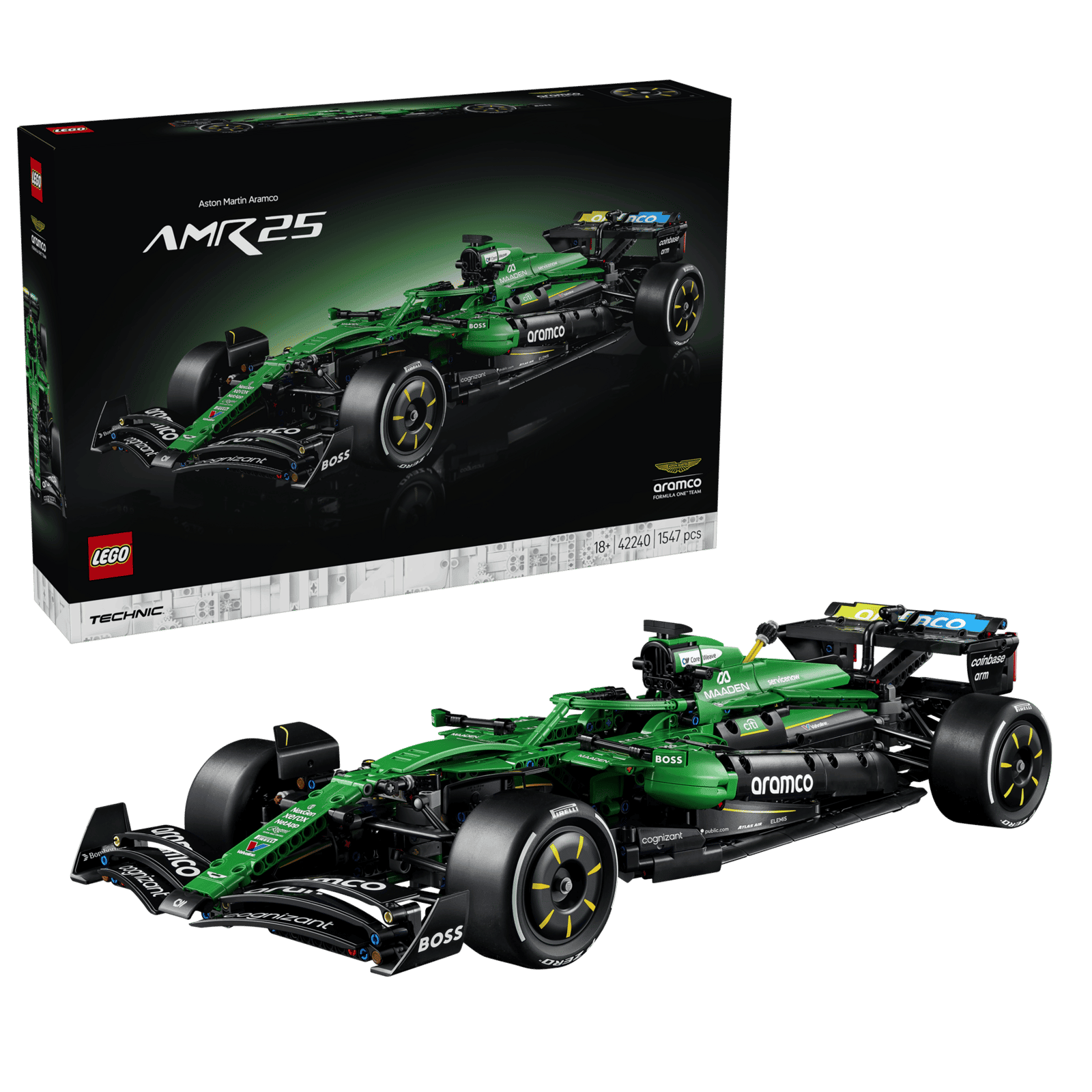 LEGO Technic Aston Martin Aramco AMR25 F1® Car 42240