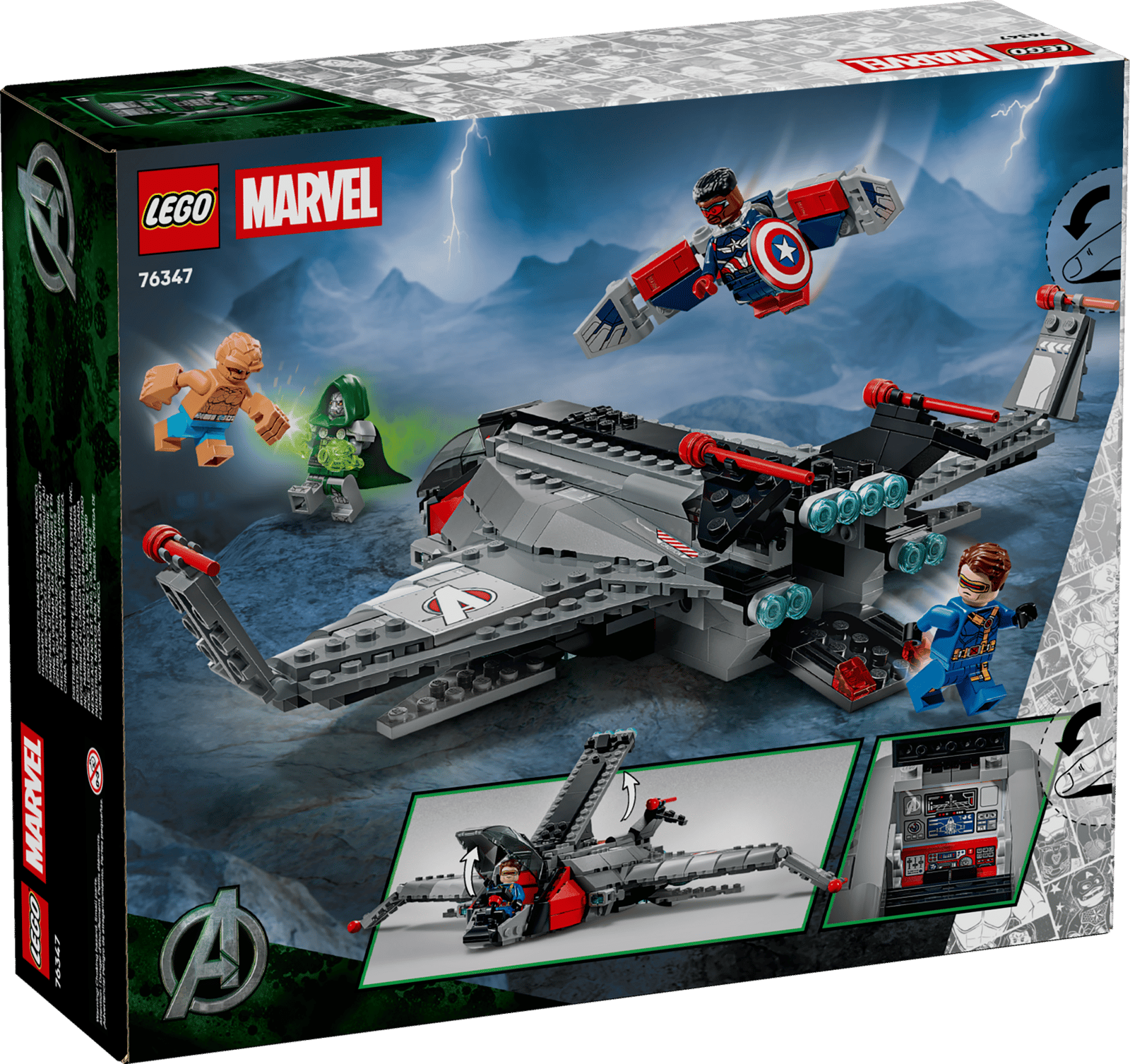 LEGO Marvel Avengers: Doomsday Quinjet 76347 box